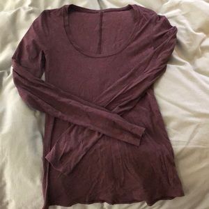 Lululemon scoop neck thin long sleeve